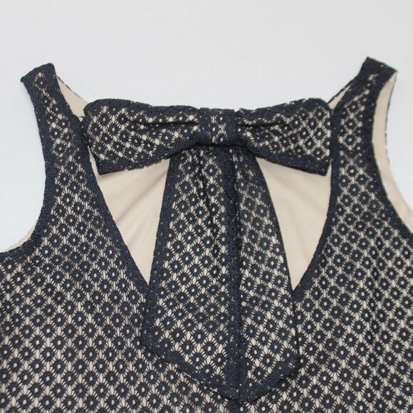 Jessica Simpson Navy Lace Dress w/Beige Lining - Picture 12 of 14